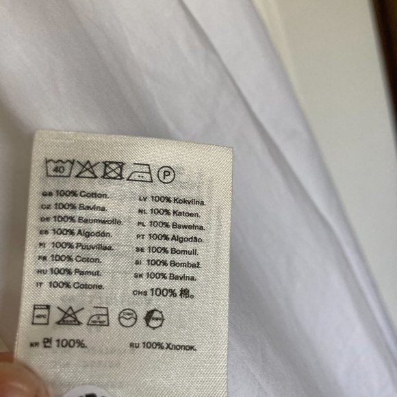 NWT Arket Fitted Poplin Button-Up Shirt - Picture 7 of 8